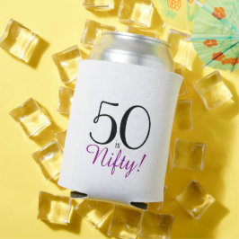 50 is Nifty! 50e verjaardagscadeau Koelbox Blikjeskoeler