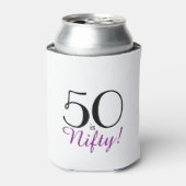 50 is Nifty! 50e verjaardagscadeau Koelbox Blikjeskoeler (Blikje Voorkant)