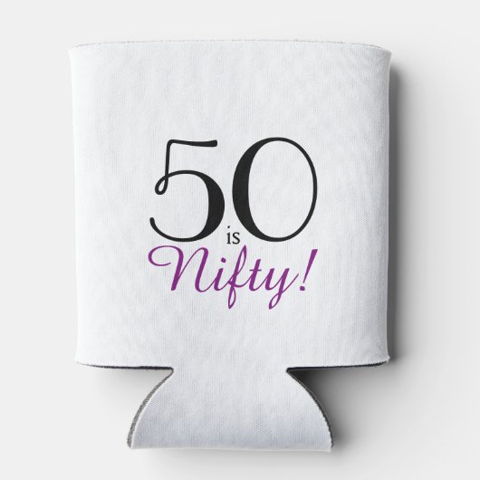 50 is Nifty! 50e verjaardagscadeau Koelbox Blikjeskoeler (Achterkant)