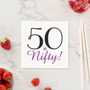 50 is nihil! 50e verjaardag van de krant Napkin Servet