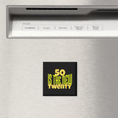 50 Is The New Twenty Funny 50th Birthday 50 Years  Magneet (Insitu (Vaatwasser))