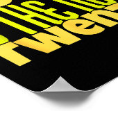 50 Is The New Twenty Funny 50th Birthday 50 Years  Poster (Hoek)