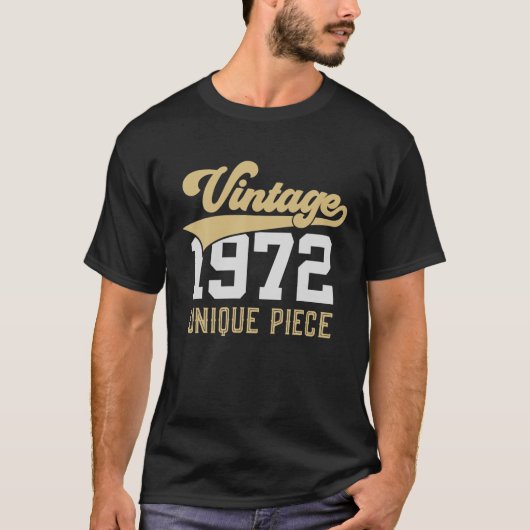 50 jaar  1972, 50e verjaardag t-shirt (Voorkant)