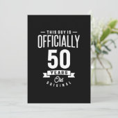 50 jaar - 50e verjaardag Funny Gift Bedankkaart (Staand voorkant)