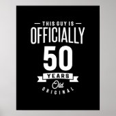 50 jaar - 50e verjaardag Funny Gift Poster (Voorkant)