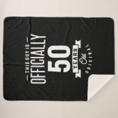 50 jaar - 50e verjaardag Funny Gift Sherpa Deken (Voorkant (horizontaal))