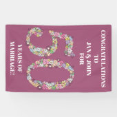 50 jaar 50ste huwelijk Jubileum Spandoek (Horizontaal)