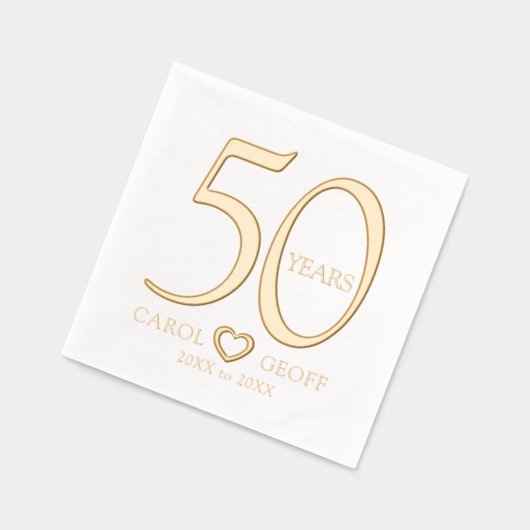 50 jaar 50ste huwelijksverjaardag naam dateert har folie servetten (Links)