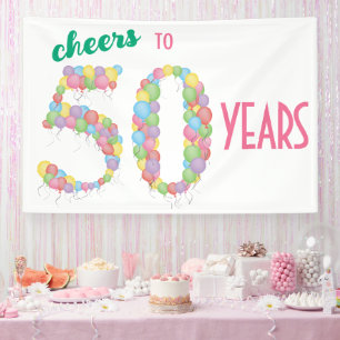 50 jaar 50ste verjaardag Jubileum Spandoek