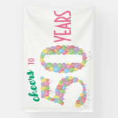 50 jaar 50ste verjaardag Jubileum Spandoek (Verticaal)