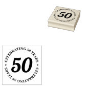 50 jaar 50ste verjaardag rubberstempel (Gestempeld)