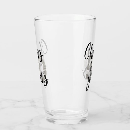 50 jaar 50ste verjaardagsfeest glas (Links)