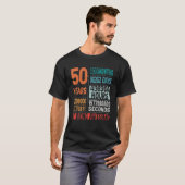 50 jaar 600 maanden Geweldige 50 dagen T-shirt (Voorkant volledig)