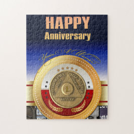 50 Jaar AA Jubileum Munt Je bent een Winner Award Legpuzzel