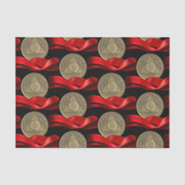 50 Jaar AA Jubileum Munt Rood Lint Tissuepapier