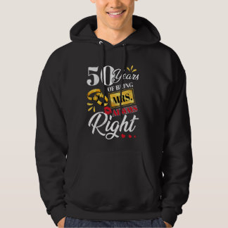 50 jaar als Mrs. Altijd goed grappige paren Ann Hoodie