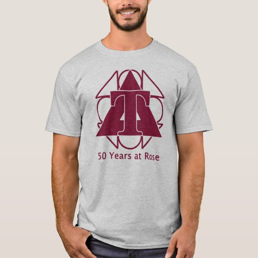 50 jaar bij Roos T-Shirt (Voorkant)