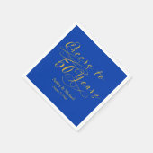 50 jaar blauw 50ste bruiloft Jubileum Servet (Hoek)