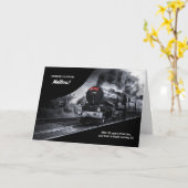 50 jaar boeking trein gefeliciteerd trein kaart (Gele Bloem)