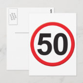 50 jaar briefkaart (Voorkant / Achterkant)