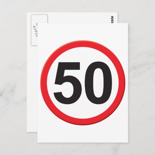50 jaar briefkaart (Voorkant / Achterkant)
