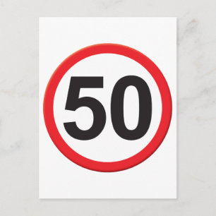 50 jaar briefkaart