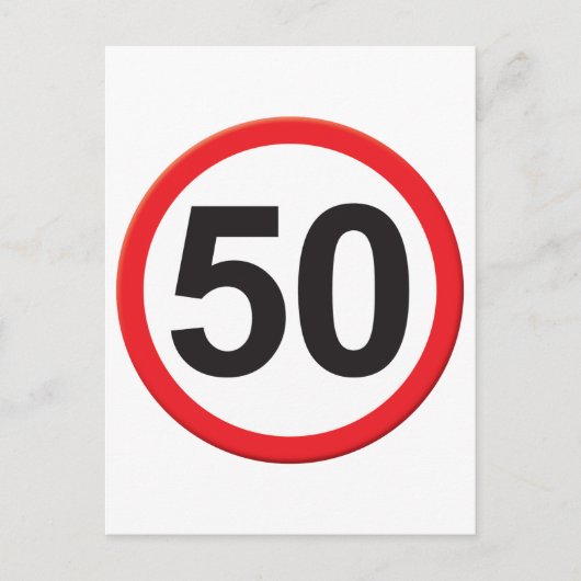50 jaar briefkaart (Voorkant)