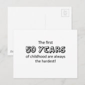 50 jaar briefkaart (Voorkant / Achterkant)