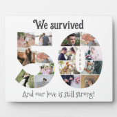 50 jaar bruiloft Jubileum foto Fotoplaat (Voorkant)