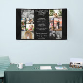 50 jaar bruiloft jubileum fotocollage bewerkbaar spandoek (Beurs)