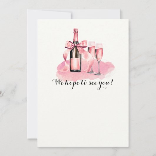 50 jaar champagne 50ste verjaardag kaart (Achterkant)