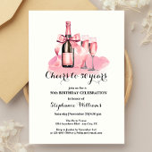 50 jaar champagne 50ste verjaardag kaart