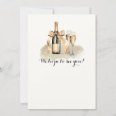 50 jaar champagne 50ste verjaardag kaart (Achterkant)