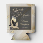 50 jaar champagne en goud blikjeskoeler (Achterkant)