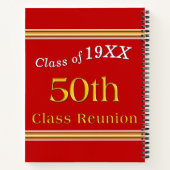50 jaar Class Reunion Ideeën,  Deluxe Notitieboek (Achterkant)