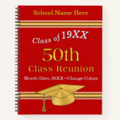 50 jaar Class Reunion Ideeën,  Deluxe Notitieboek (Voorkant)