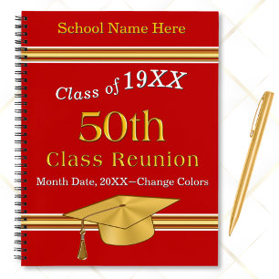 50 jaar Class Reunion Ideeën,  Deluxe Notitieboek