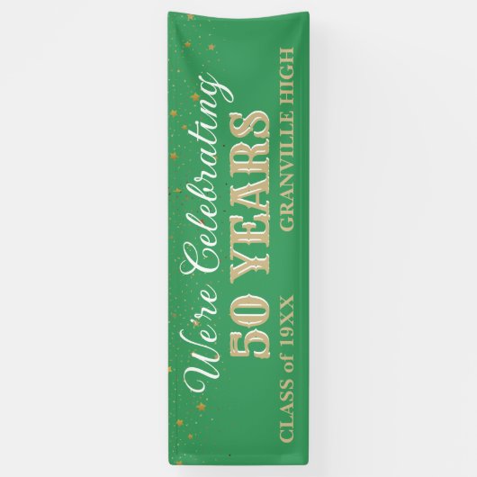 50 jaar! CUSTOM 8 FT Klasse Reunion banner (Verticaal)