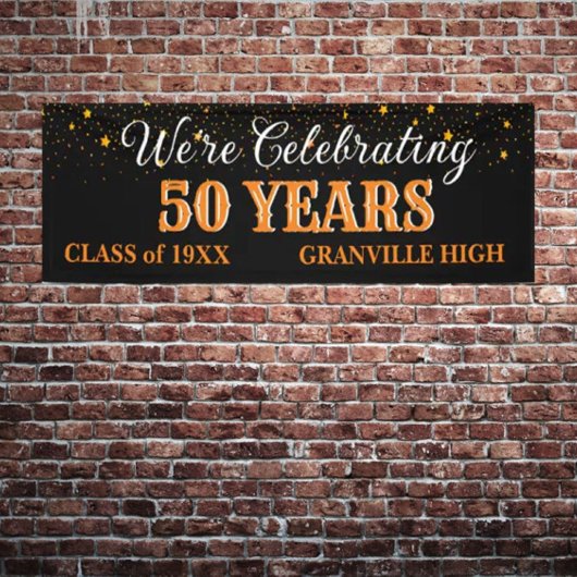 50 jaar! CUSTOM 8 FT Klasse Reunion banner