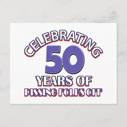 50 jaar de hel oprichten briefkaart (Voorkant)