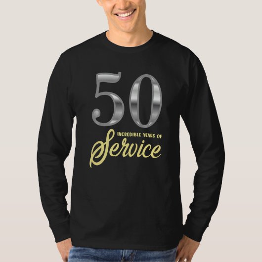 50 jaar dienst 50e medewerker Jubileum Appr T-shirt (Voorkant)