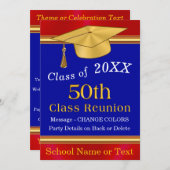 , 50 jaar durende reünie, kaart (Voorkant / Achterkant)