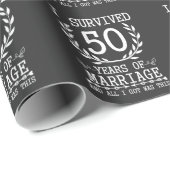 50 jaar Echtgenoot Wife 50ste bruiloft Jubileum Cadeaupapier (Rol Hoek)