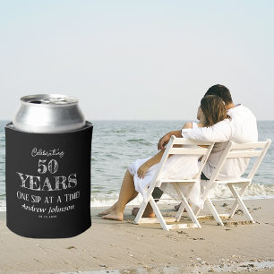 50 jaar, één slok per keer! Birthday Blikjeskoeler