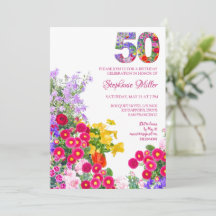 50 Jaar Elegante Tuinbloem – 50ste Verjaardag