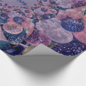 50 jaar en de Paarse Fabulous-Balloons, zaterdag Cadeaupapier (Hoek)