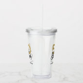 50 jaar en geweldige verjaardag acryl drinkbeker (Rechts)