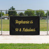 50 jaar en gouden gouden gouden gouden gouddag spandoek (Insitu)