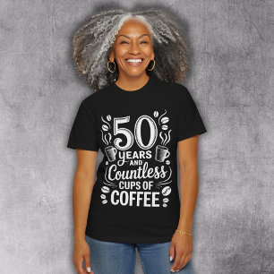 50 Jaar en Ontelbare Koppen Koffie  Tri-Blend Shirt