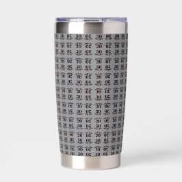 50 jaar en proost Elegant op geïsoleerde tumbler Drinkbeker